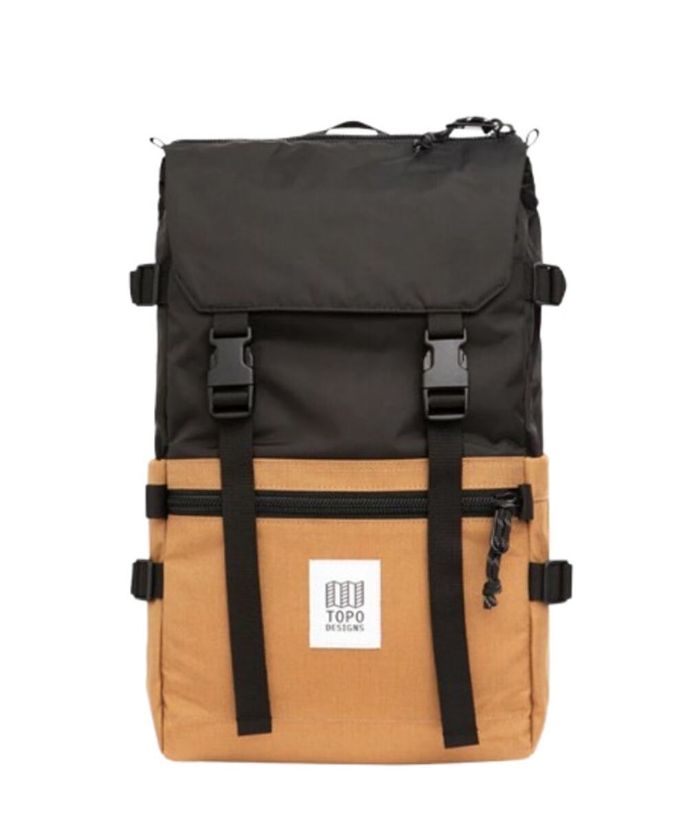 TOPO DESIGNS Unisex Rover Pack Classic 15″ Laptop Backpack Khaki Black NWT